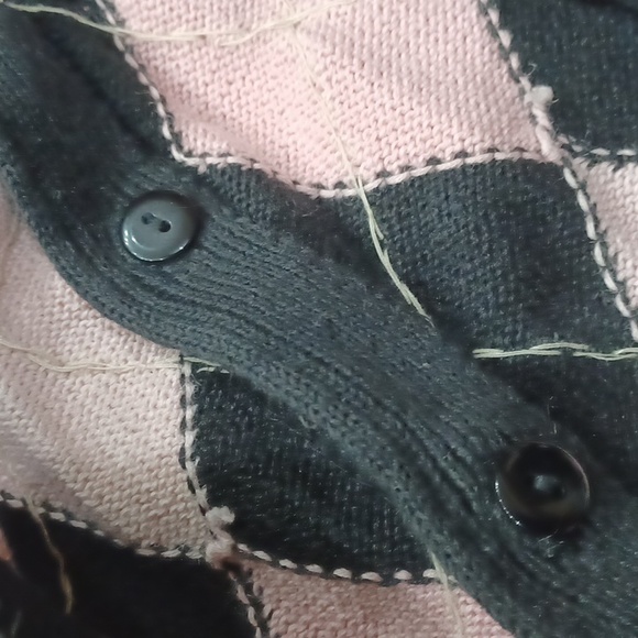 Vintage Victor Costa Occasion Embellished Harlequin Cardigan - Picture 9 of 10
